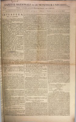 Gazette nationale, ou le moniteur universel (Le moniteur universel) Freitag 28. August 1801