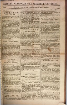 Gazette nationale, ou le moniteur universel (Le moniteur universel) Montag 7. September 1801