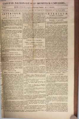 Gazette nationale, ou le moniteur universel (Le moniteur universel) Samstag 12. September 1801