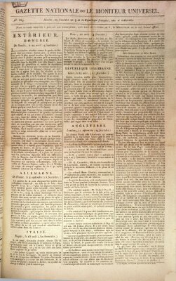 Gazette nationale, ou le moniteur universel (Le moniteur universel) Mittwoch 16. September 1801