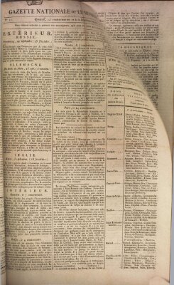 Gazette nationale, ou le moniteur universel (Le moniteur universel) Mittwoch 7. Oktober 1801