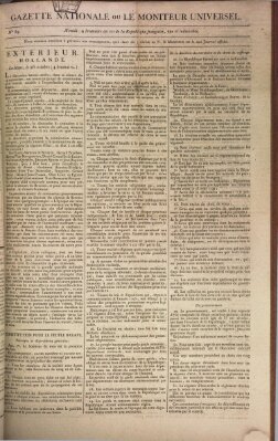 Gazette nationale, ou le moniteur universel (Le moniteur universel) Samstag 31. Oktober 1801