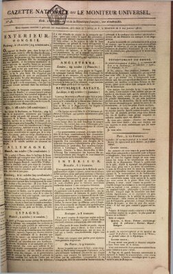 Gazette nationale, ou le moniteur universel (Le moniteur universel) Mittwoch 4. November 1801