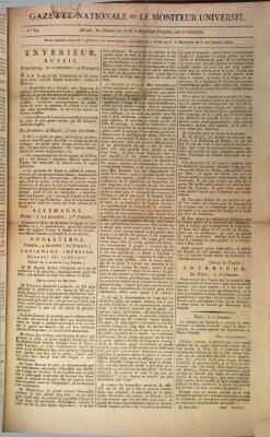 Gazette nationale, ou le moniteur universel (Le moniteur universel) Donnerstag 10. Dezember 1801