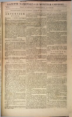 Gazette nationale, ou le moniteur universel (Le moniteur universel) Montag 14. Dezember 1801