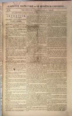 Gazette nationale, ou le moniteur universel (Le moniteur universel) Mittwoch 16. Dezember 1801