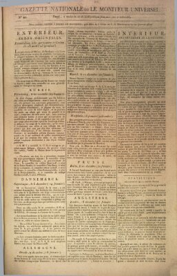 Gazette nationale, ou le moniteur universel (Le moniteur universel) Mittwoch 23. Dezember 1801