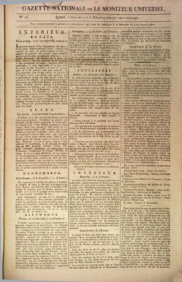 Gazette nationale, ou le moniteur universel (Le moniteur universel) Samstag 26. Dezember 1801