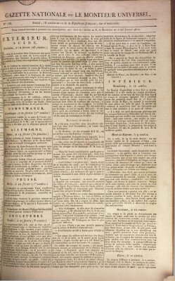 Gazette nationale, ou le moniteur universel (Le moniteur universel) Sonntag 7. März 1802