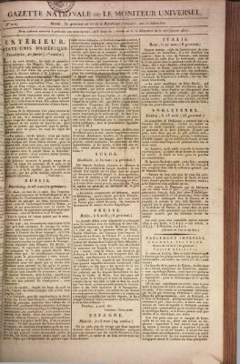 Gazette nationale, ou le moniteur universel (Le moniteur universel) Dienstag 20. April 1802