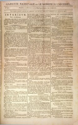 Gazette nationale, ou le moniteur universel (Le moniteur universel) Freitag 7. Mai 1802