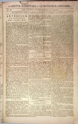 Gazette nationale, ou le moniteur universel (Le moniteur universel) Montag 10. Mai 1802