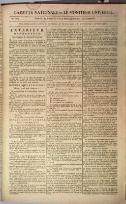 Gazette nationale, ou le moniteur universel (Le moniteur universel) Freitag 11. Juni 1802