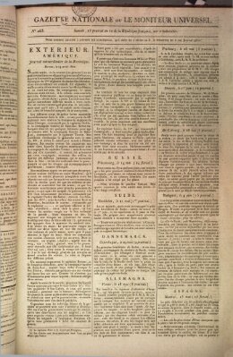 Gazette nationale, ou le moniteur universel (Le moniteur universel) Samstag 12. Juni 1802