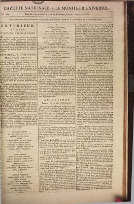 Gazette nationale, ou le moniteur universel (Le moniteur universel) Freitag 18. Juni 1802