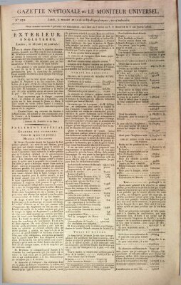Gazette nationale, ou le moniteur universel (Le moniteur universel) Montag 21. Juni 1802