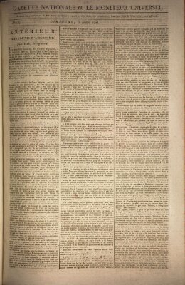 Gazette nationale, ou le moniteur universel (Le moniteur universel) Sonntag 6. Juli 1806