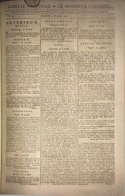 Gazette nationale, ou le moniteur universel (Le moniteur universel) Dienstag 15. Juli 1806