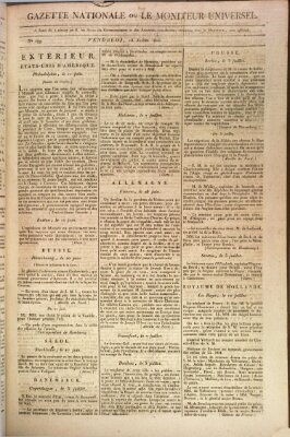 Gazette nationale, ou le moniteur universel (Le moniteur universel) Freitag 18. Juli 1806