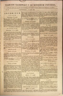 Gazette nationale, ou le moniteur universel (Le moniteur universel) Freitag 25. Juli 1806