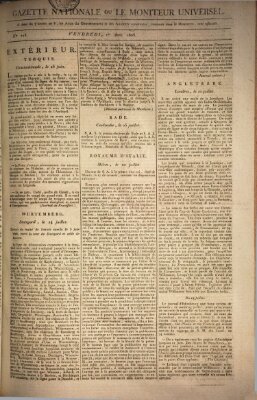 Gazette nationale, ou le moniteur universel (Le moniteur universel) Freitag 1. August 1806