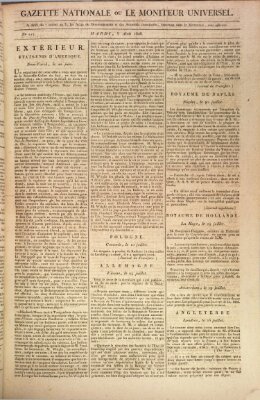 Gazette nationale, ou le moniteur universel (Le moniteur universel) Dienstag 5. August 1806