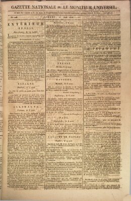 Gazette nationale, ou le moniteur universel (Le moniteur universel) Samstag 16. August 1806