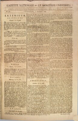 Gazette nationale, ou le moniteur universel (Le moniteur universel) Freitag 5. September 1806