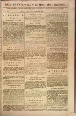 Gazette nationale, ou le moniteur universel (Le moniteur universel) Sonntag 7. September 1806