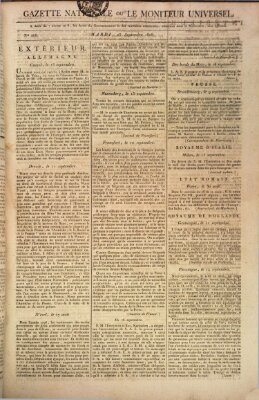 Gazette nationale, ou le moniteur universel (Le moniteur universel) Dienstag 23. September 1806