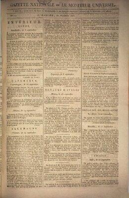 Gazette nationale, ou le moniteur universel (Le moniteur universel) Sonntag 28. September 1806