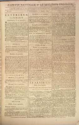 Gazette nationale, ou le moniteur universel (Le moniteur universel) Freitag 3. Oktober 1806