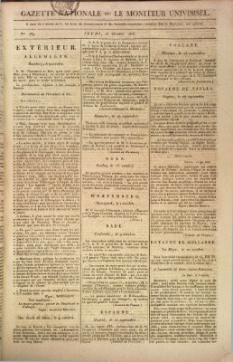 Gazette nationale, ou le moniteur universel (Le moniteur universel) Donnerstag 16. Oktober 1806