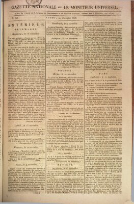 Gazette nationale, ou le moniteur universel (Le moniteur universel) Montag 24. November 1806