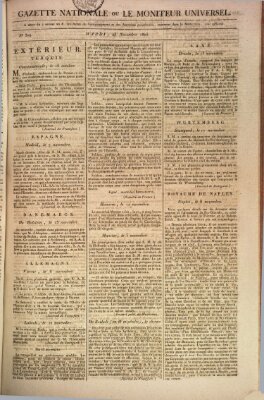 Gazette nationale, ou le moniteur universel (Le moniteur universel) Dienstag 25. November 1806