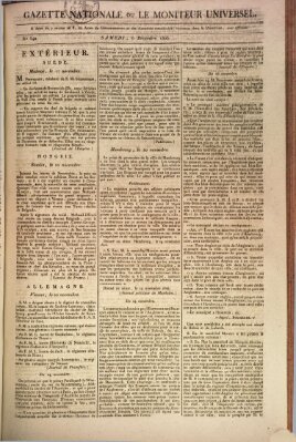 Gazette nationale, ou le moniteur universel (Le moniteur universel) Samstag 6. Dezember 1806