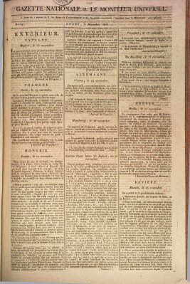 Gazette nationale, ou le moniteur universel (Le moniteur universel) Montag 8. Dezember 1806