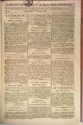 Gazette nationale, ou le moniteur universel (Le moniteur universel) Mittwoch 10. Dezember 1806