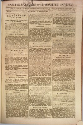 Gazette nationale, ou le moniteur universel (Le moniteur universel) Donnerstag 18. Dezember 1806