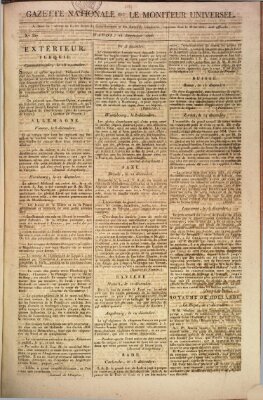 Gazette nationale, ou le moniteur universel (Le moniteur universel) Dienstag 23. Dezember 1806