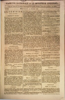 Gazette nationale, ou le moniteur universel (Le moniteur universel) Mittwoch 24. Dezember 1806