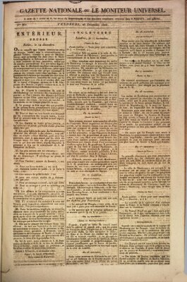 Gazette nationale, ou le moniteur universel (Le moniteur universel) Freitag 26. Dezember 1806