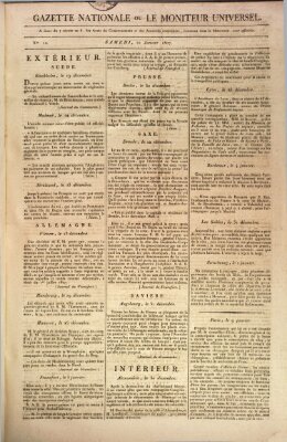 Gazette nationale, ou le moniteur universel (Le moniteur universel) Samstag 10. Januar 1807