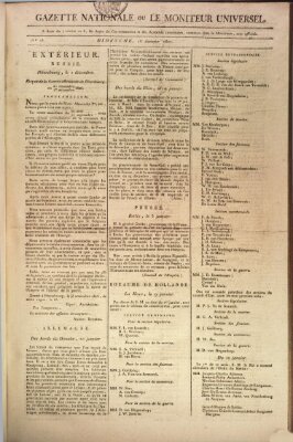 Gazette nationale, ou le moniteur universel (Le moniteur universel) Sonntag 18. Januar 1807