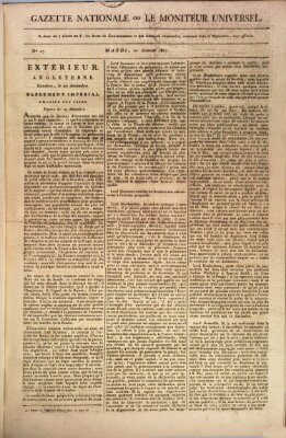 Gazette nationale, ou le moniteur universel (Le moniteur universel) Dienstag 27. Januar 1807