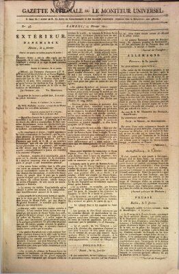 Gazette nationale, ou le moniteur universel (Le moniteur universel) Samstag 14. Februar 1807