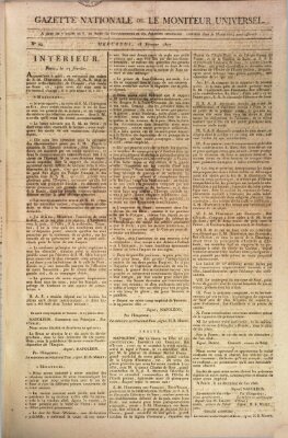 Gazette nationale, ou le moniteur universel (Le moniteur universel) Mittwoch 18. Februar 1807