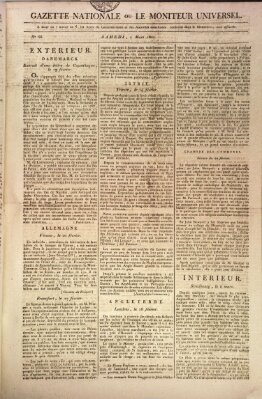 Gazette nationale, ou le moniteur universel (Le moniteur universel) Samstag 7. März 1807