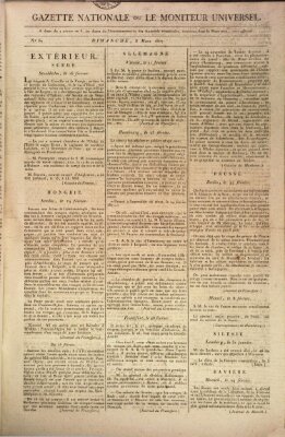 Gazette nationale, ou le moniteur universel (Le moniteur universel) Sonntag 8. März 1807