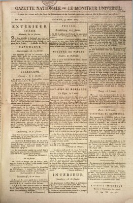 Gazette nationale, ou le moniteur universel (Le moniteur universel) Montag 9. März 1807